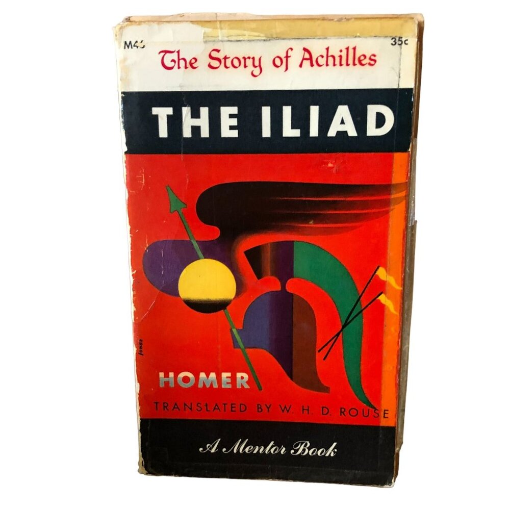 Vtg "The Iliad" by Homer "The Story Of Achilles Dec 1951 2nd Printing Paperback